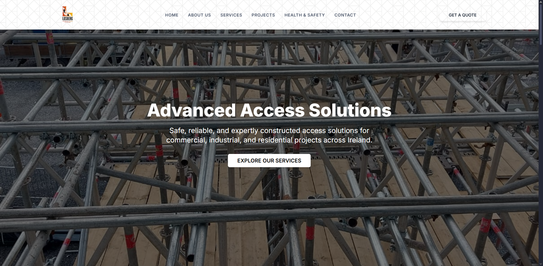 Screenshot of Losberg Advanced Access Solutions
