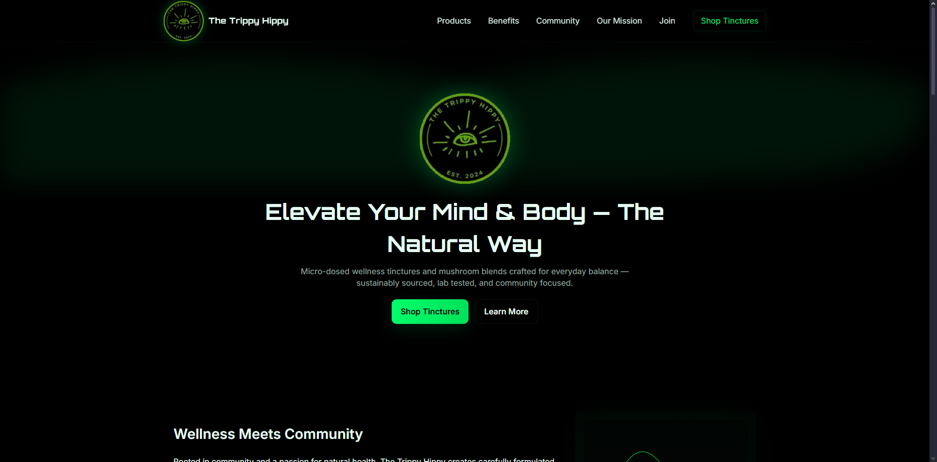 Screenshot of The Trippy Hippy